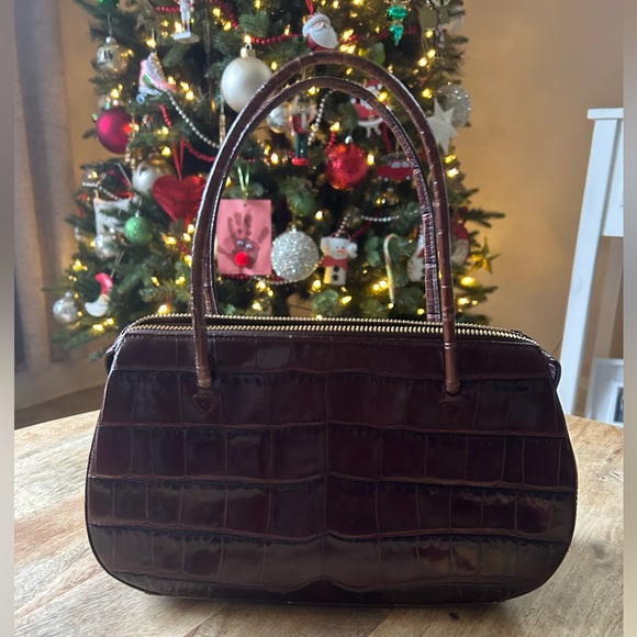 Monsac Original Croc Embossed Bag / 2 Interior pockets and one zipper pocket - Picture 1 of 8